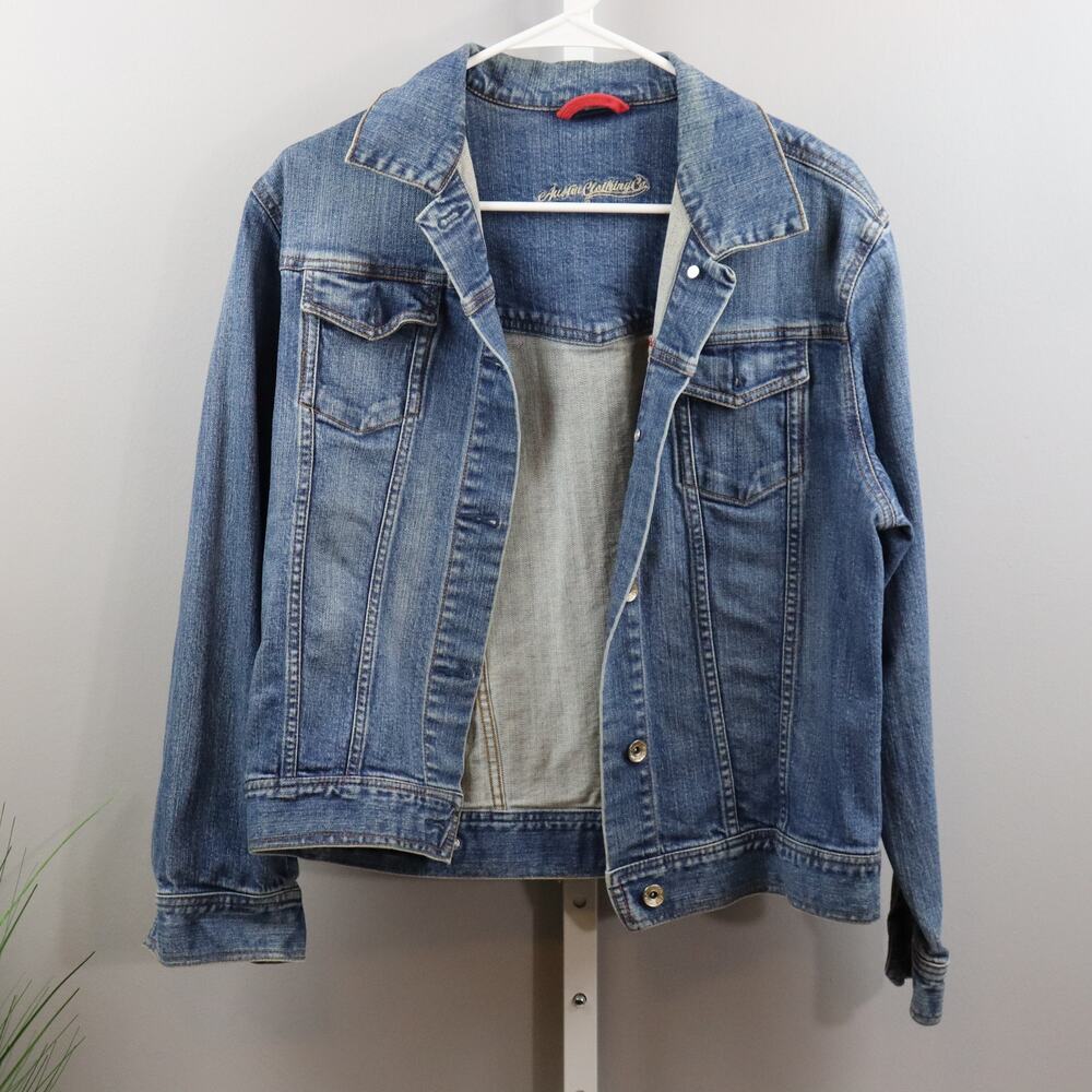 Austin Clothing Co. Women’s Denim Jacket Size L Classic Jean‎ Style